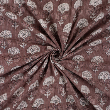 Kashish Block Printed Cotton Kantha Fabric Online