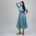 MIdi Dresses For Women Sky Blue Floral Printed Online