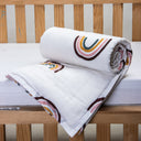 Hand Block Printed Mulmul Cotton Baby Wrap Blanket Online