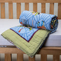 Small Baby Blanket Handmade Animal Print Cotton Online