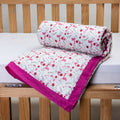 Handmade Floral Printed Cotton Baby Quilt Patterns Blanket