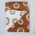 Sun Flower Printed Cotton Baby Blanket Set For Winter Online