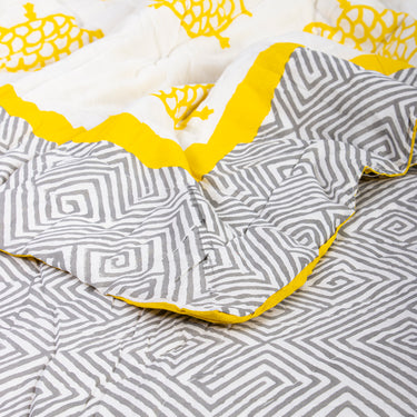 Grey Soft Cotton Jaipur Razai Best Prices Online