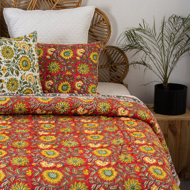 Sun Flower Soft Mulmul Cotton Jaipuri Razai For Heavy Winter Online