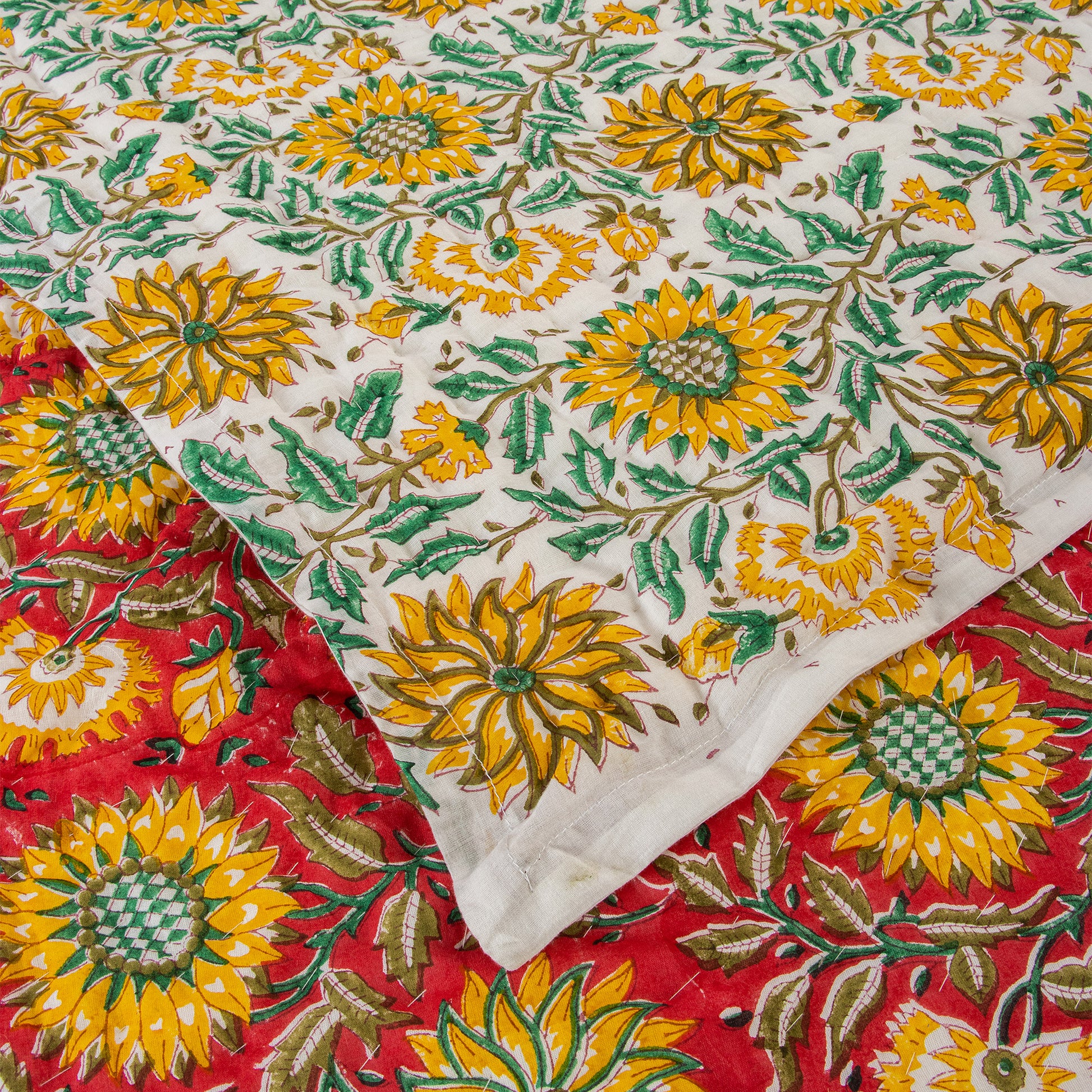 Sun Flower Soft Mulmul Cotton Jaipuri Razai For Heavy Winter Online