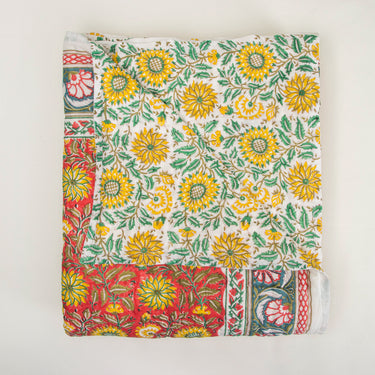 Sun Flower Soft Mulmul Cotton Jaipuri Razai For Heavy Winter Online