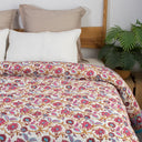 Premium Quality Hand Block Floral Print Jaipuri Quilt