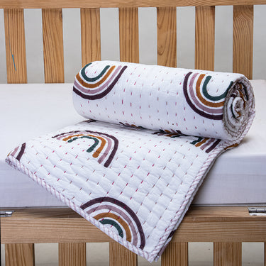 Rainbow Soft Cotton Baby Blankets And Quilts Online