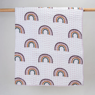 Rainbow Soft Cotton Baby Blankets And Quilts Online