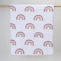 Multicolor Rainbow Soft Cotton Baby Blankets Online