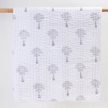 Baby Blankets For Summer in Black Palm Tree Soft Cotton Online