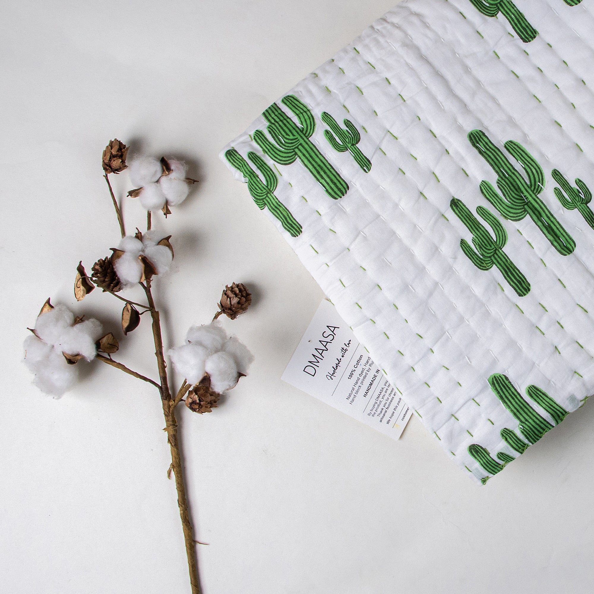 Soft Baby Blankets Green Cactus Cotton Online