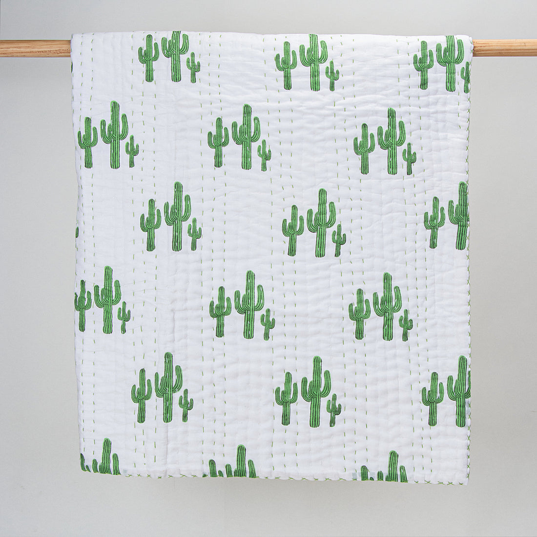 Soft Baby Blankets Green Cactus Cotton Online