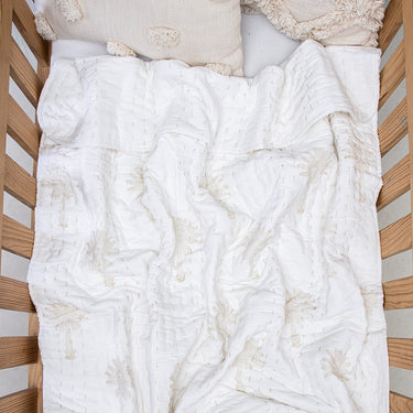 Palm Tree Cotton Baby Blankets Online