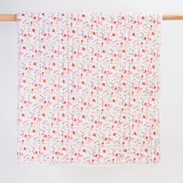 Baby Blankets For Winter Floral Printed Soft Mulmul Cotton Newborn
