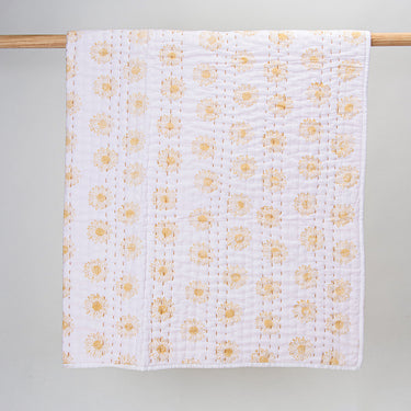 Premium Pink Floral Cotton Baby AC Quilt