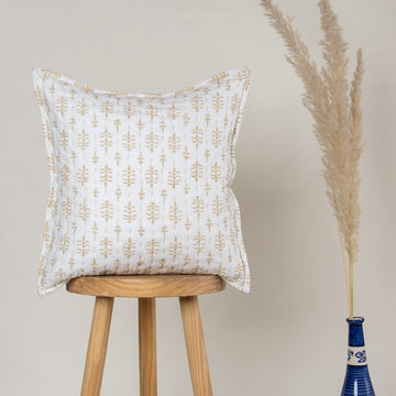 Cushion Covers Hand Block Leaf Printed Kantha Online