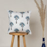 Blue Palm Tree Printed Cotton Kantha Cushion Fabric Online