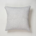 Luxury Grey Stripes Printed Cotton Cushion Cover Online