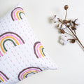 Rainbow Print Cotton Kantha Quilted Pillow Cases