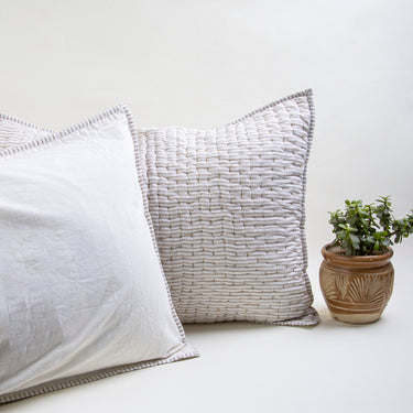 Pure Cotton Handmade Kantha Stripe Pillow Covers