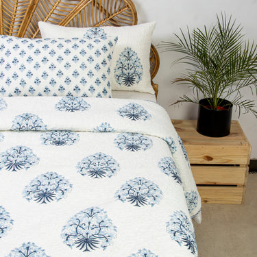 Hand Block Plant Print Machine Quilts & Comforters Online