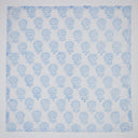 Sky Blue Flower Print Cotton Eco Friendly Table Napkins Online