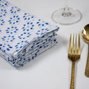 Best Napkins Hand Block Blue Flower Print Online