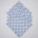 Best Napkins Hand Block Blue Flower Print Online