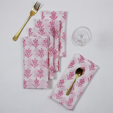 Beautiful Block Printed Cotton Reusable Cloth Organic Napkins Online