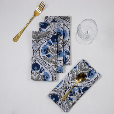 Handmade Floral Print Cotton Napkins Best Prices