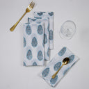 Dining Table Napkins: Softest Floral Block Printed Cotton Reusable Online