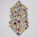 Beautiful Floral Block Printed Soft Cotton Reusable Dining Napkin