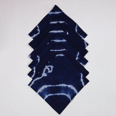 Beautiful Tie Dye Blue Soft Cotton Reusable Hand Napkins Online