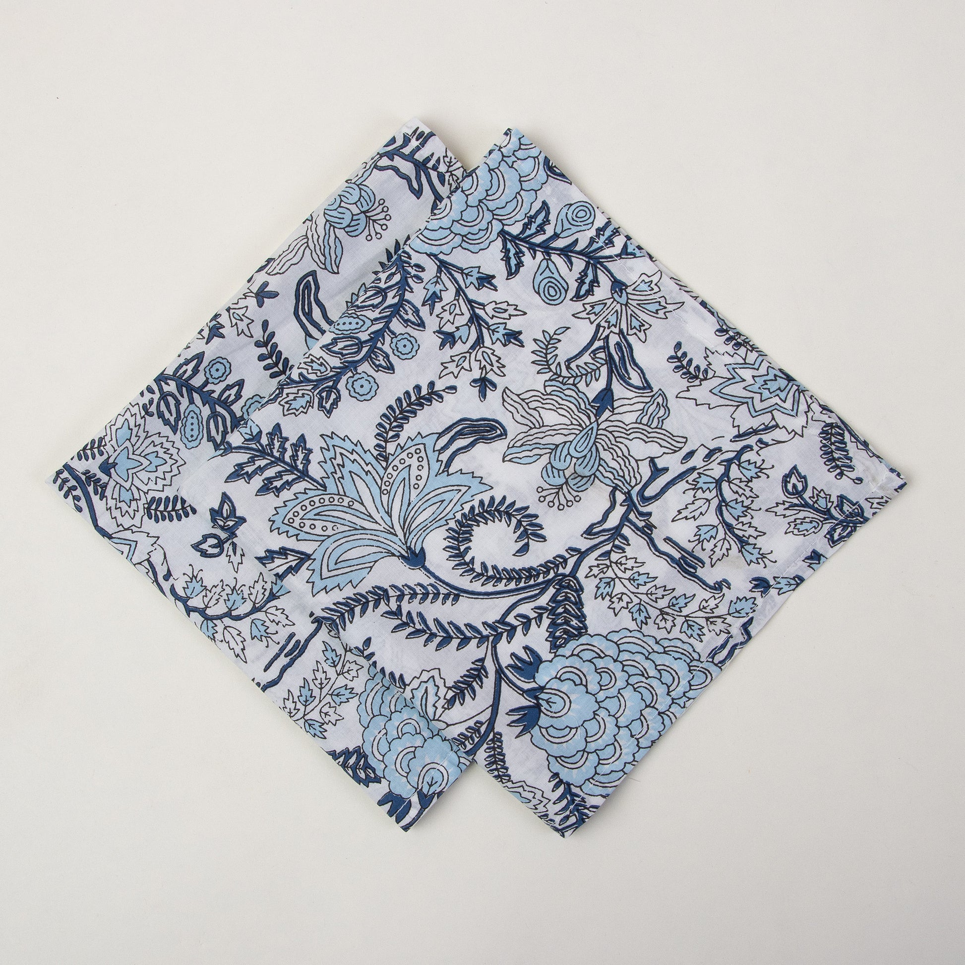 Hand Block Printed Soft Cotton Reusable Cloth Napkins Online