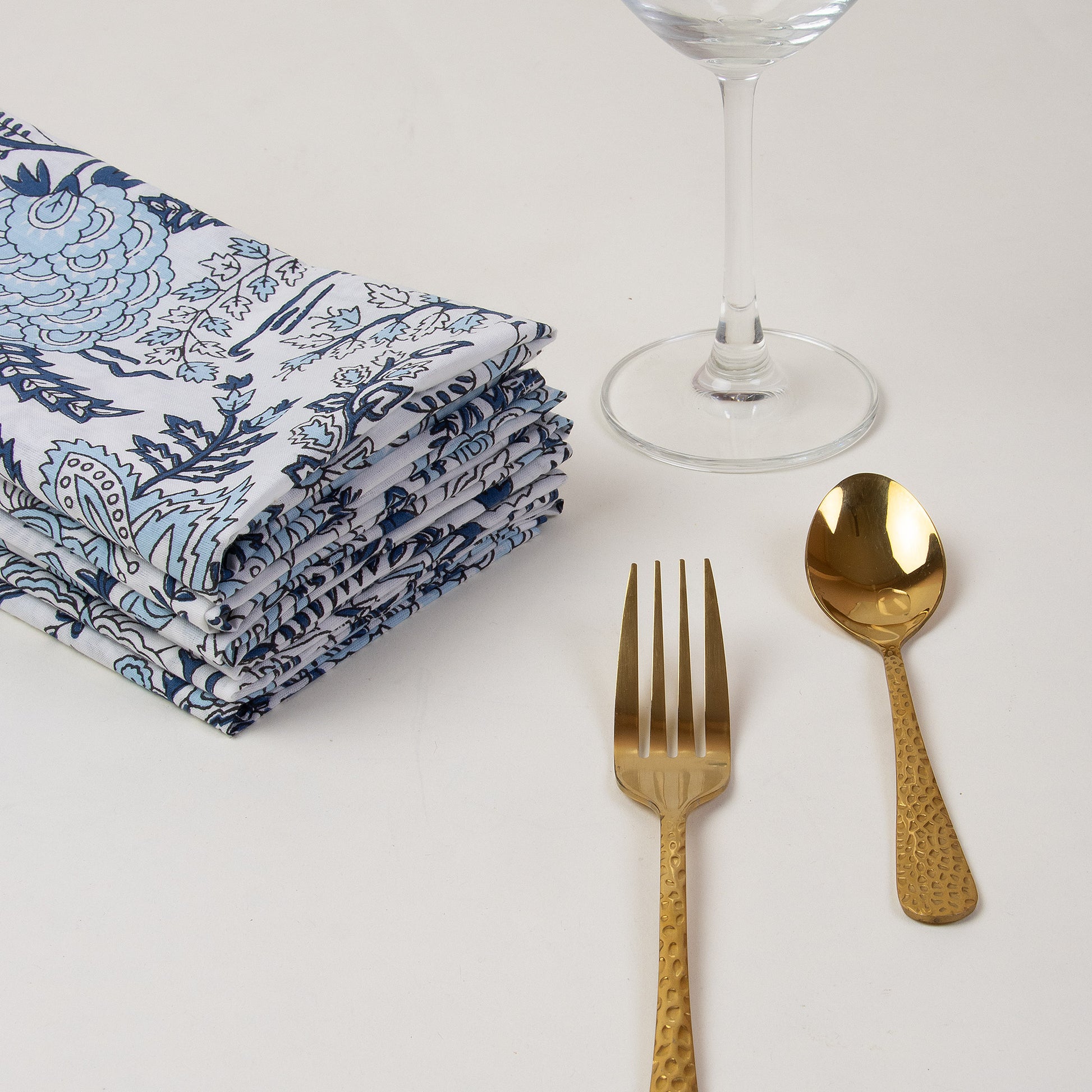 Hand Block Printed Soft Cotton Reusable Cloth Napkins Online