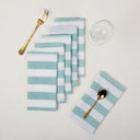 Hand Block Stripes Print Reusable Cotton Napkins Online