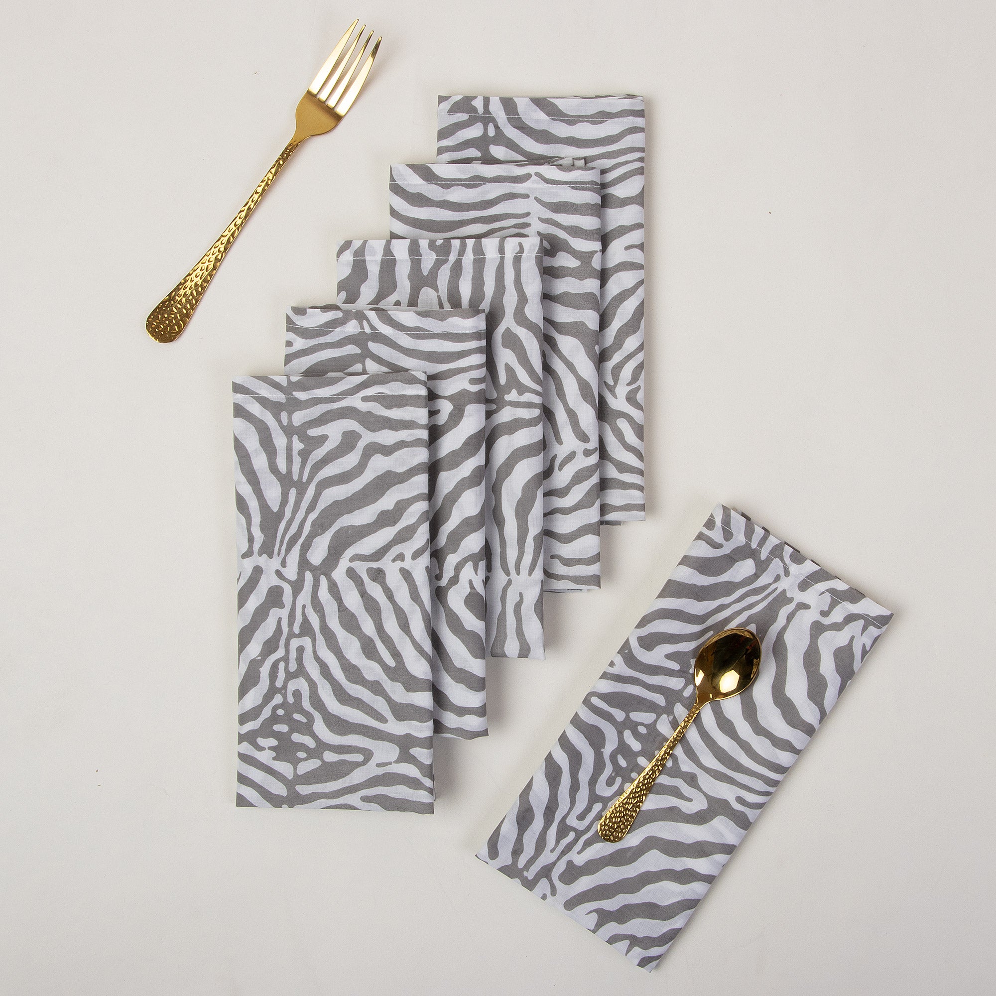 Grey Tie Dye Soft Cotton Hand Napkins Online