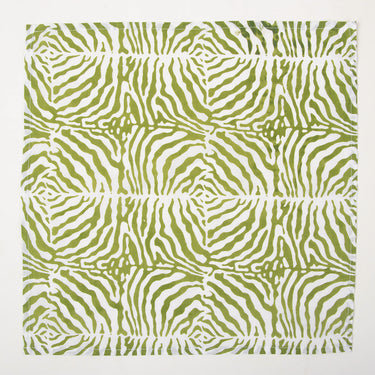 Handmade Napkins Green Abstract Block Cotton Reusable Online