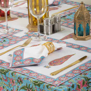 Hand Block Print Cotton Table Cover Online