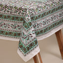 Block Floral Print Cotton Dining Table Cover Online