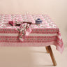 Block Pink Floral Print Cotton Dining Table Ke Cover Online