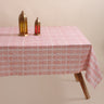 Traditional Hand Block Pink Printed Cotton Table Cover Online