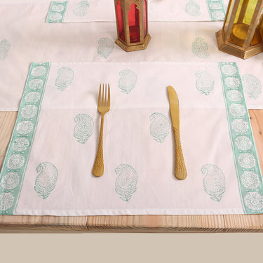 Block Floral Printed Cotton Modern Table Runner Online