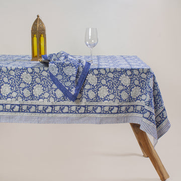 Block Printed Cotton Dining Table Cover Online