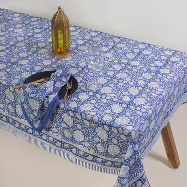 Block Printed Cotton Dining Table Cover Online