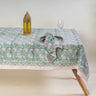 6 Seater Cotton Table Cloths & Napkins Hand Block Floral Printed