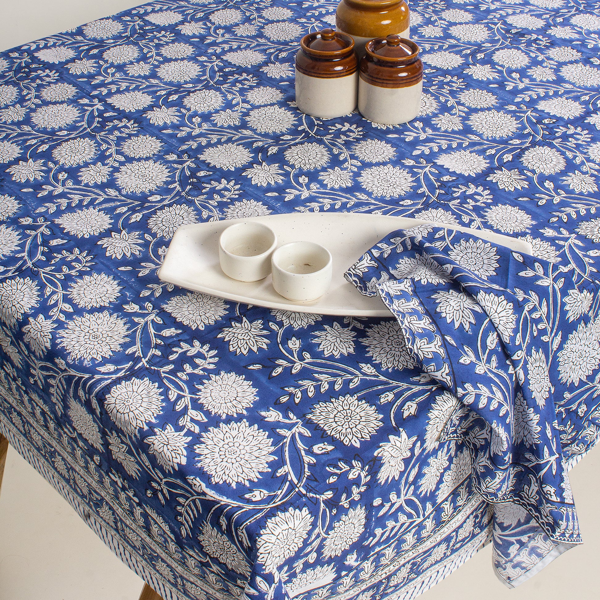 Traditional Block Printed Cotton Table Cover Prices Online