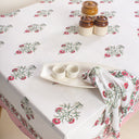 Boota Floral Block Print Cotton Modern Dining Table Cover Online