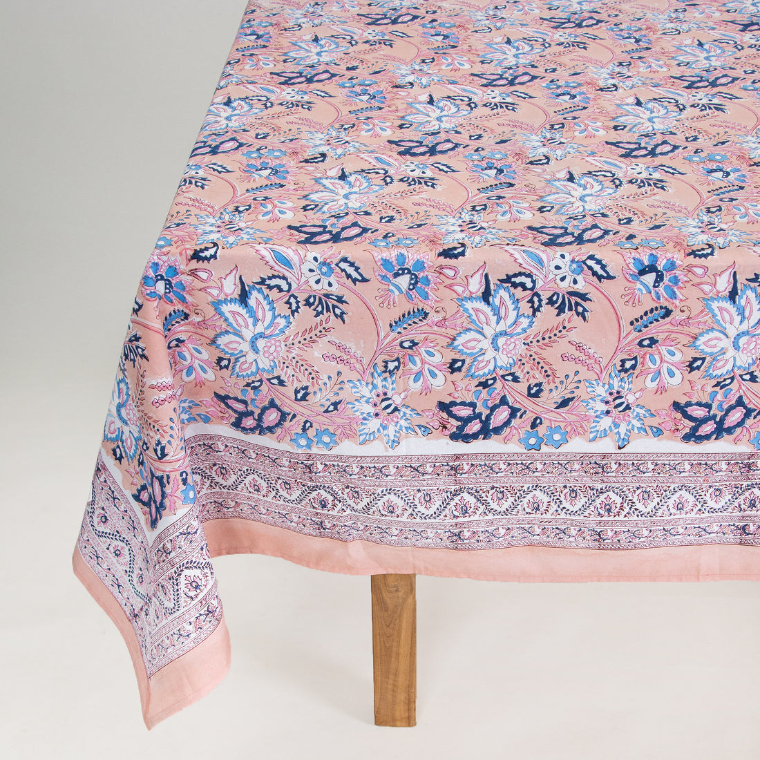 Floral Block Printed Cotton Cover